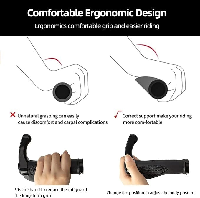 Rockbros BT1007B Bicycle Holder Set with Horns - Black_10