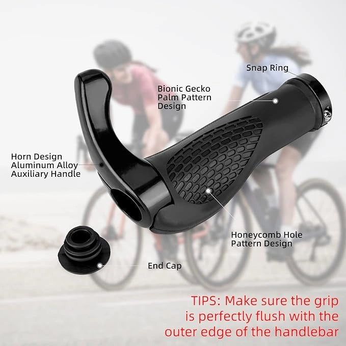 Rockbros BT1007B Bicycle Holder Set with Horns - Black_13