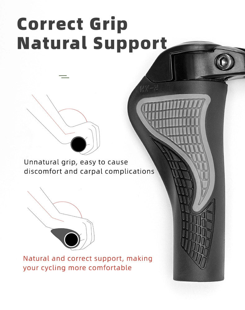 Rockbros BT1007B Bicycle Holder Set with Horns - Black_6