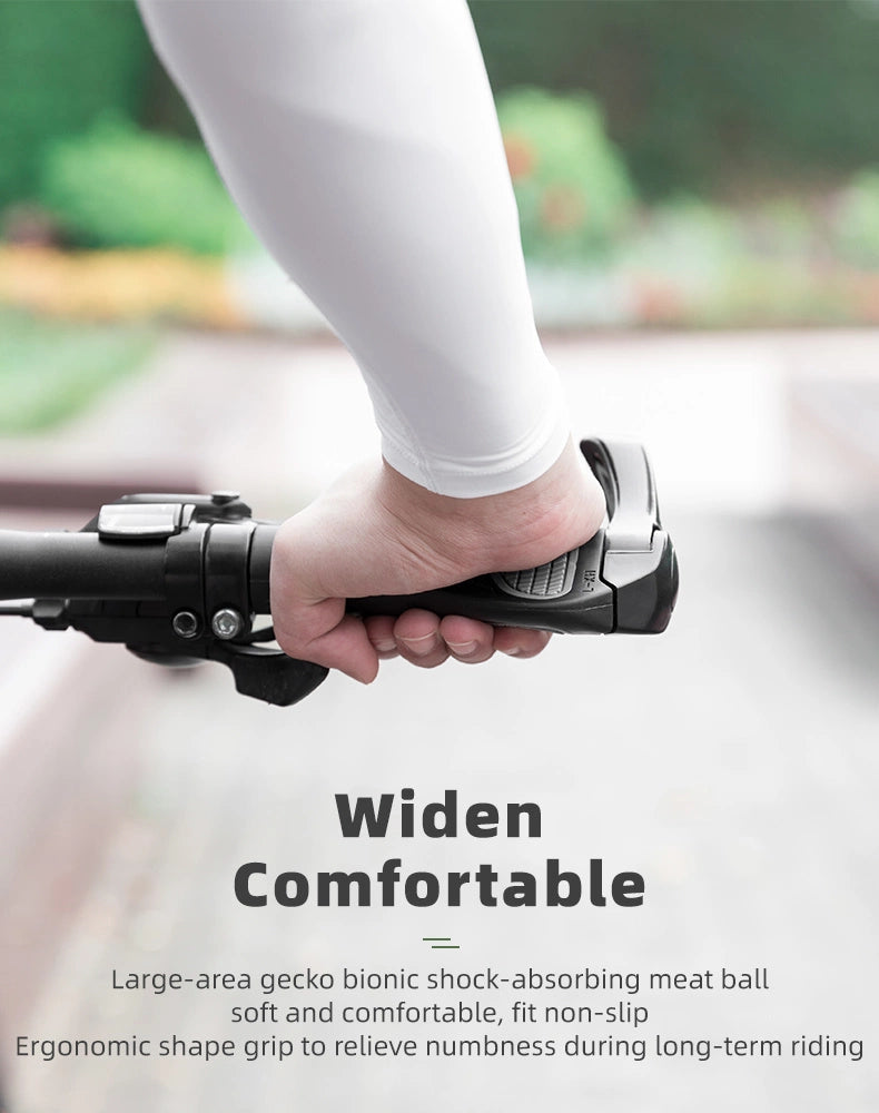 Rockbros BT1007W Bicycle Holder Set with Horns - White_10