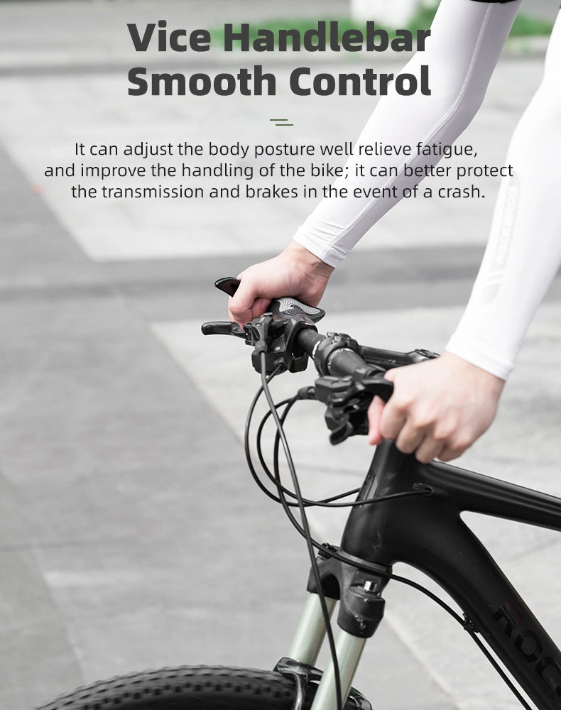 Rockbros BT1007W Bicycle Holder Set with Horns - White_12