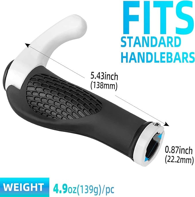 Rockbros BT1007W Bicycle Holder Set with Horns - White_3