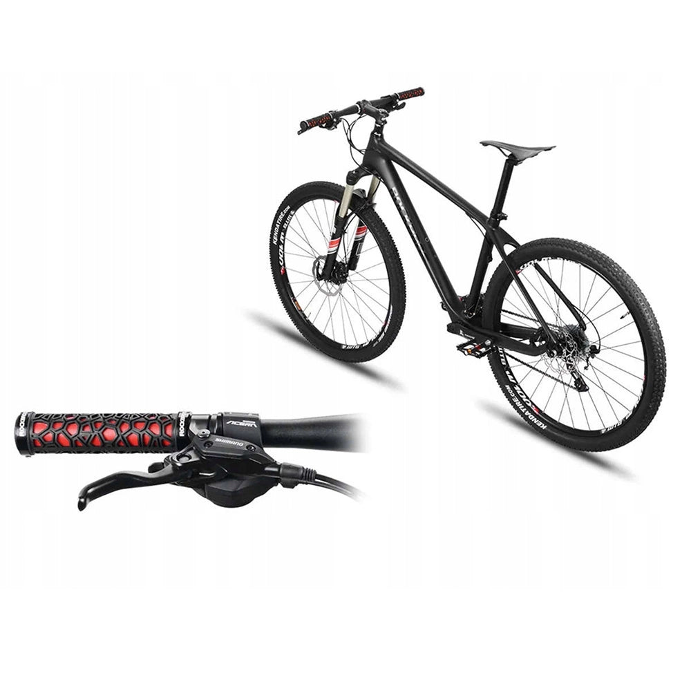 Rockbros 2017-14ARD bicycle grips - black and red_3