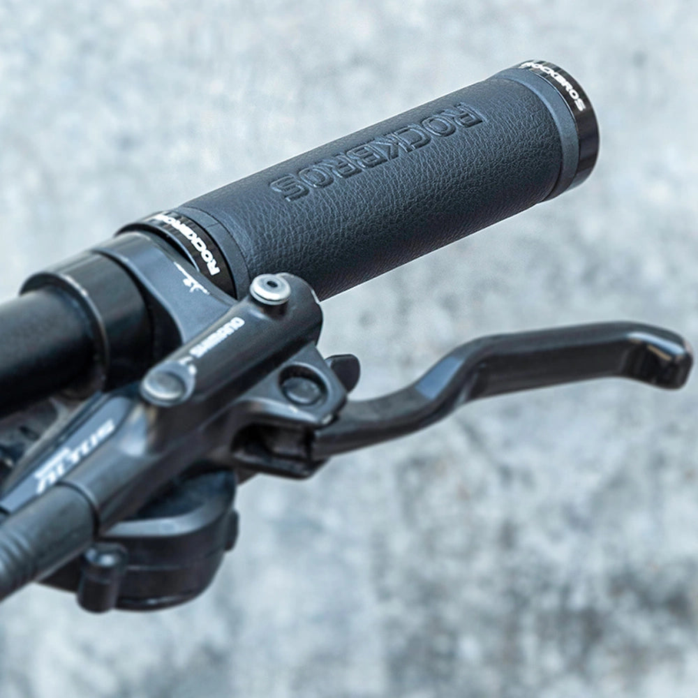 Rockbros 40210003001 microfiber bicycle handlebar grips - black_2