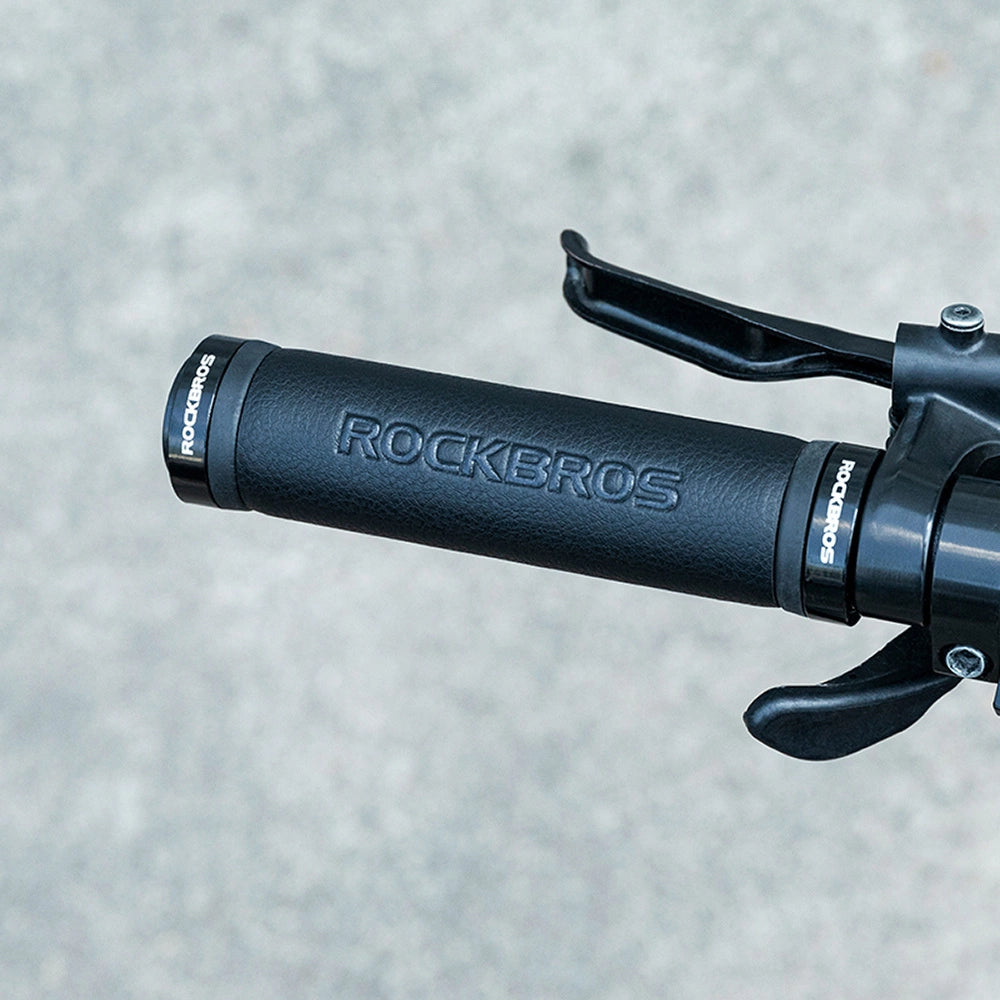 Rockbros 40210003001 microfiber bicycle handlebar grips - black_7