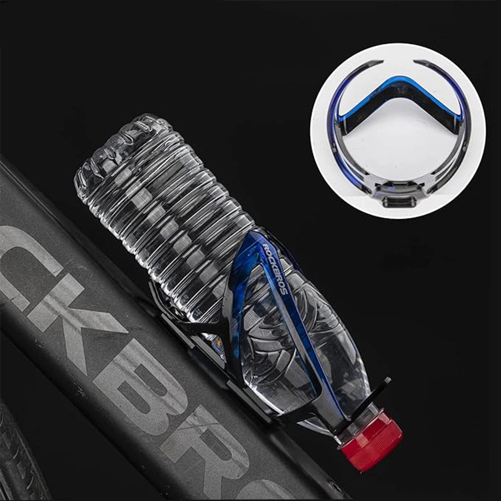 Rockbros FK338 bicycle holder for water bottle - black and blue_2