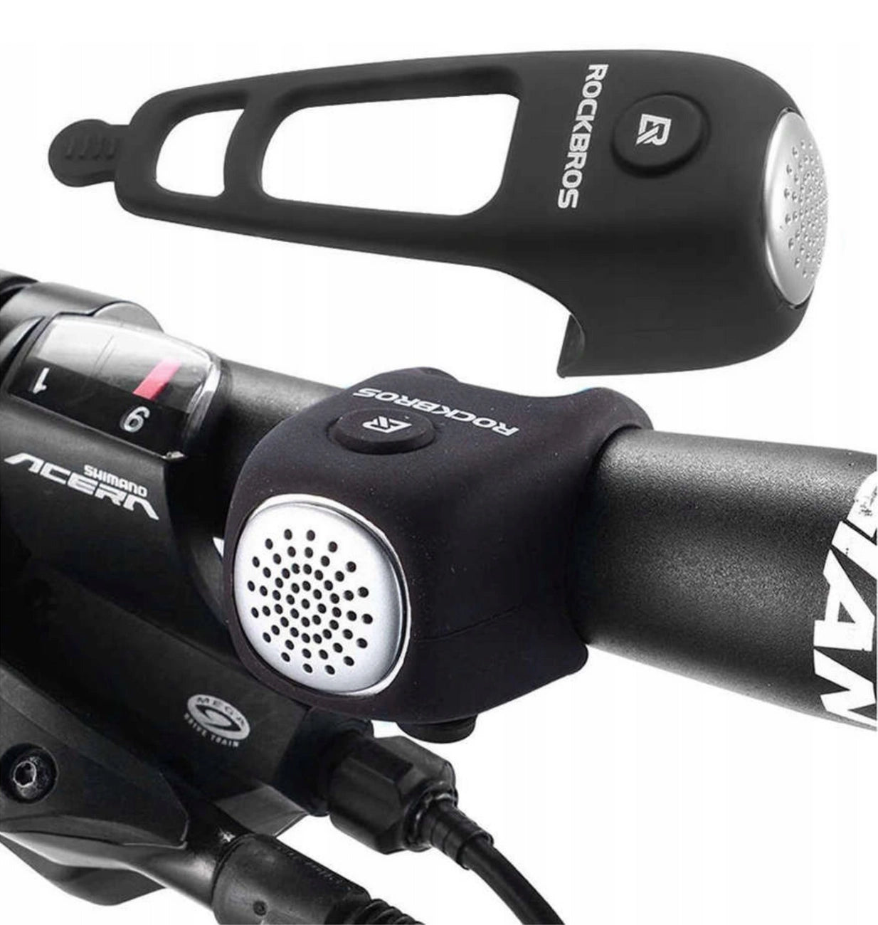 Rockbros CB1709BK electronic bicycle bell - black_1