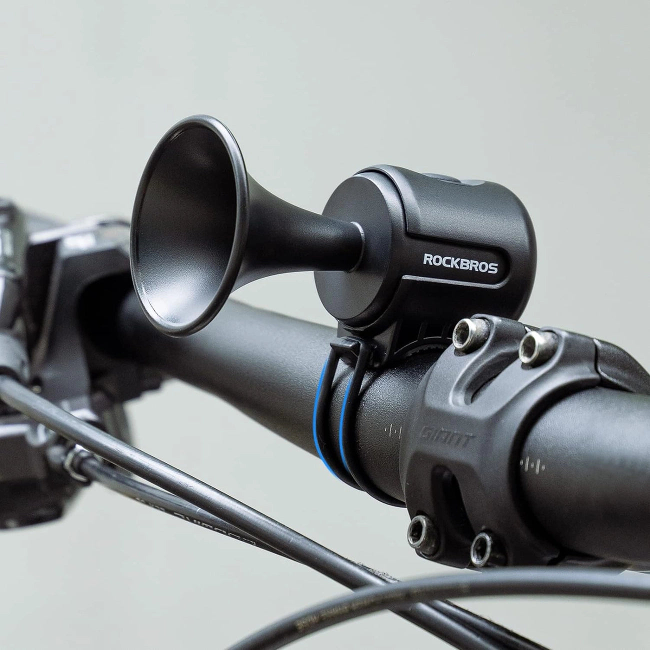 Rockbros 34210002001 electronic bicycle bell - black_2