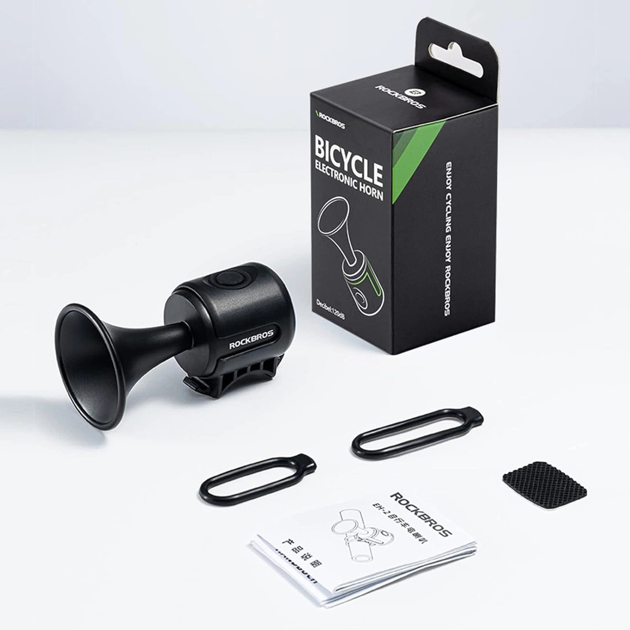 Rockbros 34210002001 electronic bicycle bell - black_5