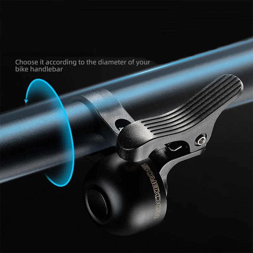 Rockbros 34210007002 bicycle bell for the right side of the handlebar - black_2