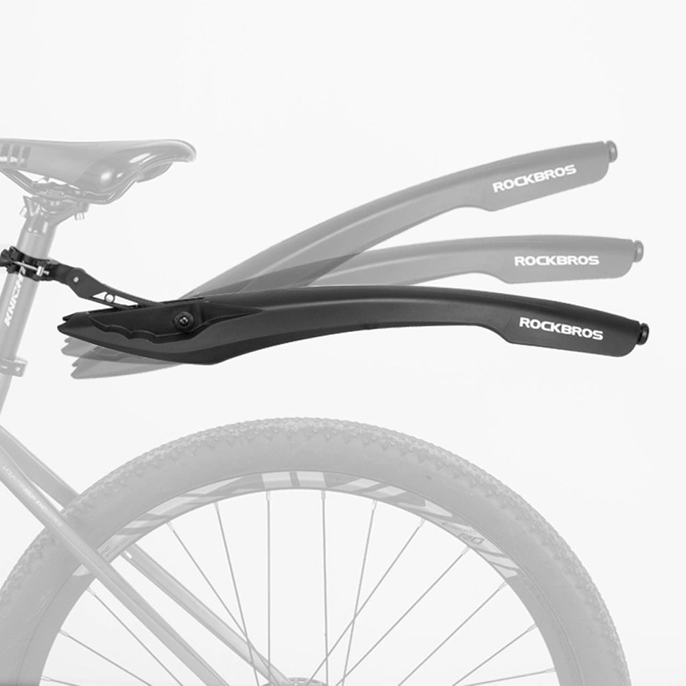 Rockbros DNB8001 mudguard with red LED light - black_1