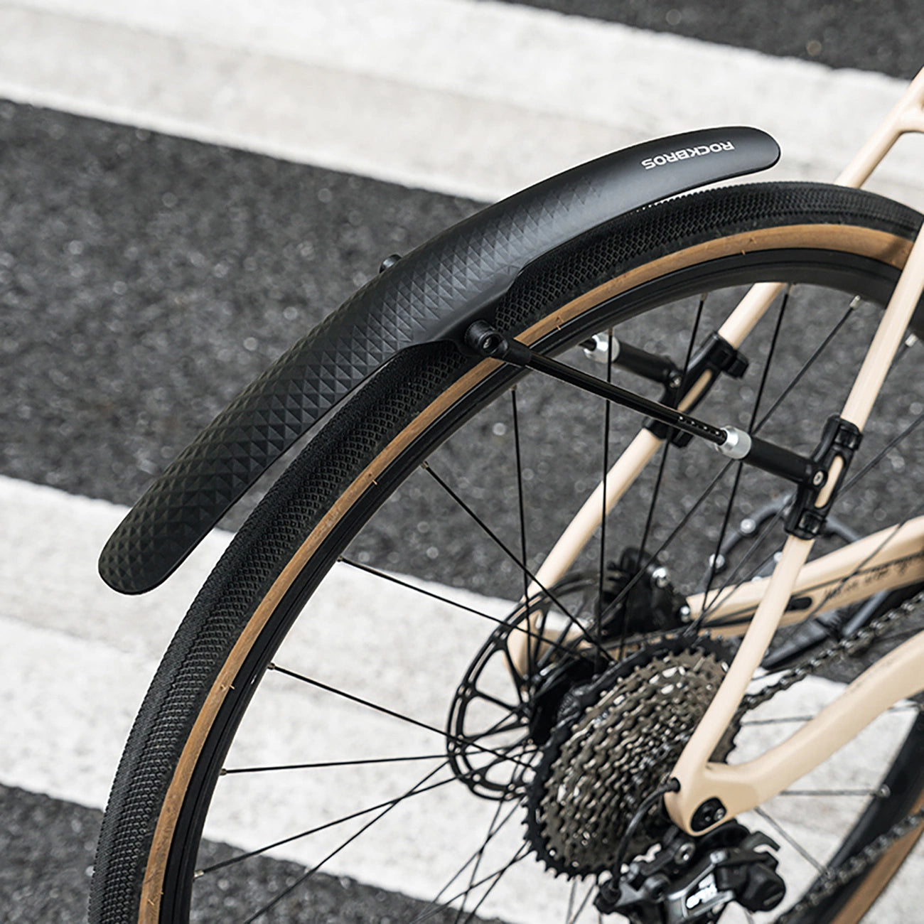 Rockbros 28210007001 bicycle fender, universal, adjustable - black_1