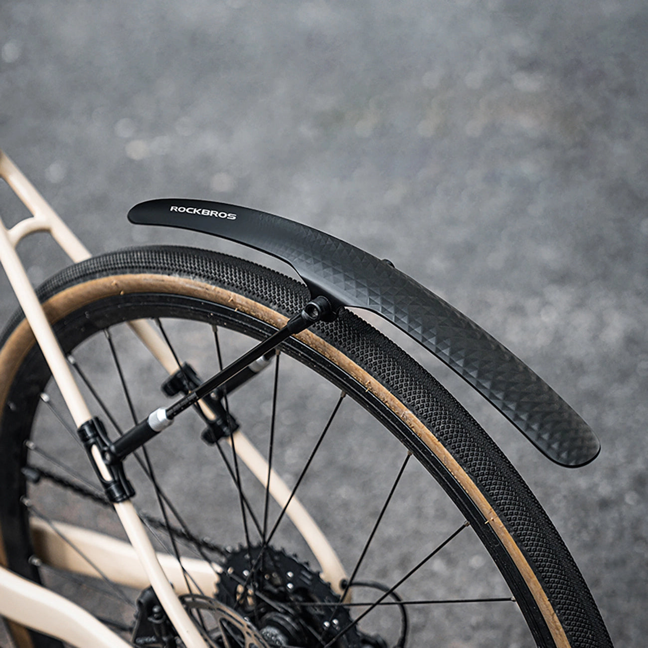 Rockbros 28210007001 bicycle fender, universal, adjustable - black_5
