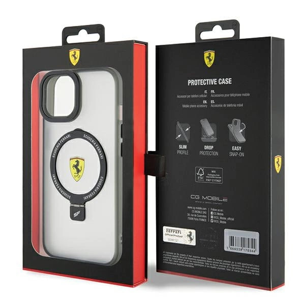 Ferrari Ring Stand 2023 Collection MagSafe Case for iPhone 15 Plus / 14 Plus - Transparent_7