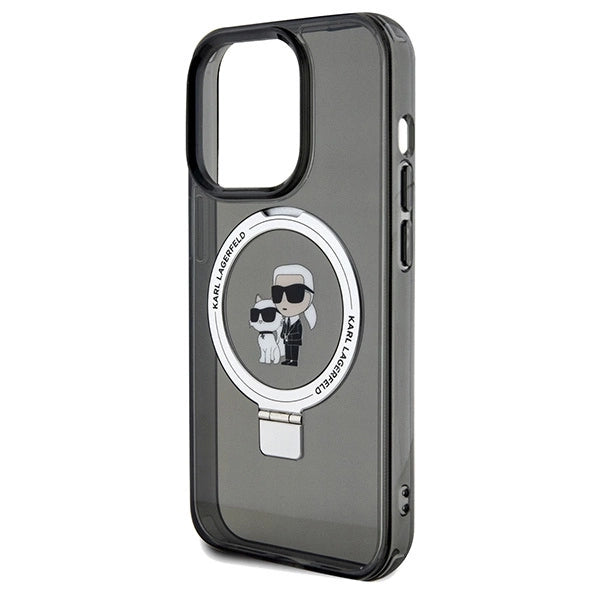 Karl Lagerfeld Ring Stand Karl&Choupette MagSafe case for iPhone 14 Pro Max - black_5