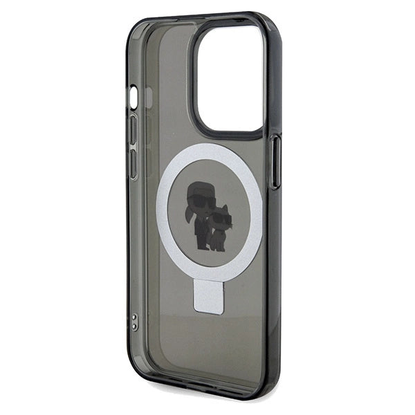 Karl Lagerfeld Ring Stand Karl&Choupette MagSafe case for iPhone 14 Pro Max - black_6