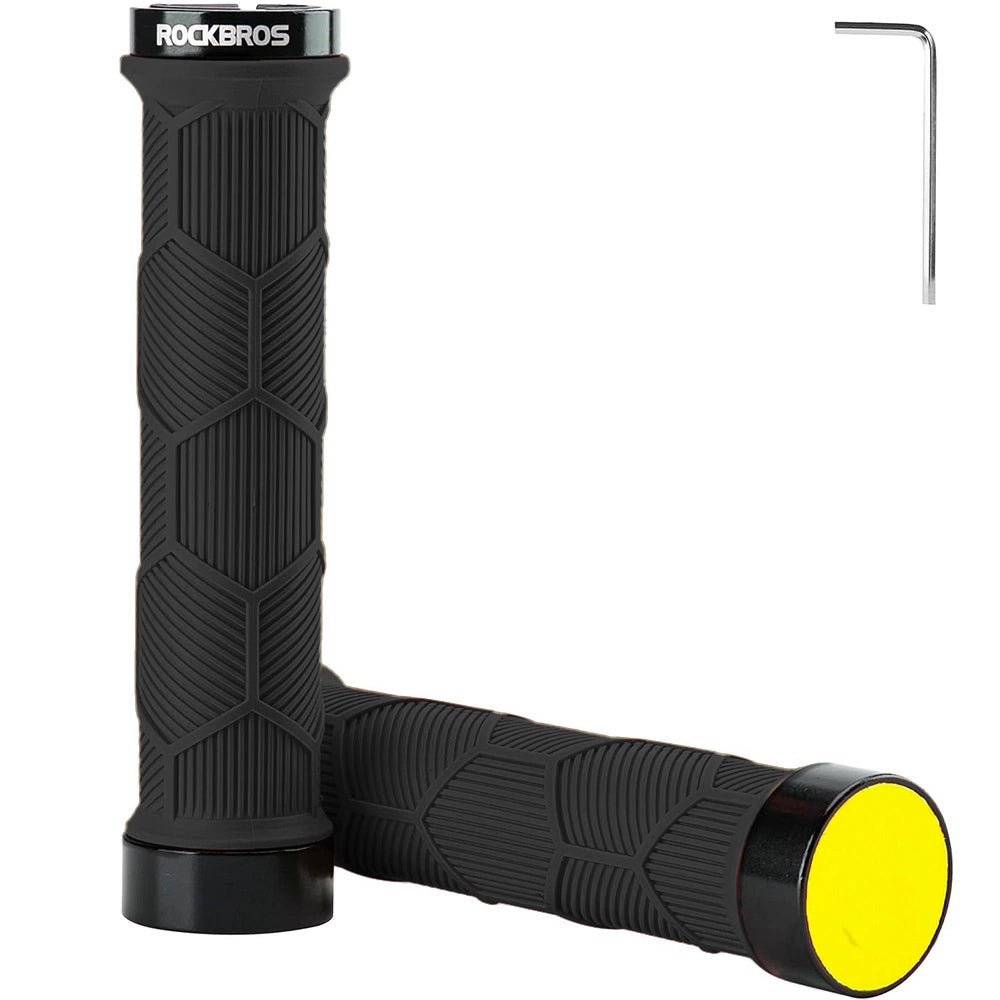 Rockbros 40720007001 bicycle grips with reflector - black_0