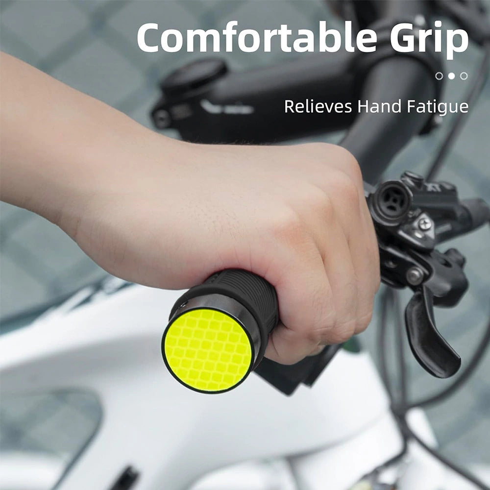 Rockbros 40720007001 bicycle grips with reflector - black_1