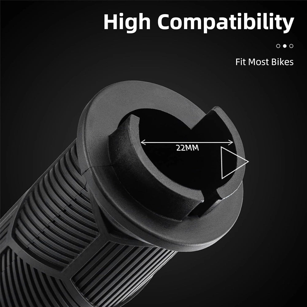 Rockbros 40720007001 bicycle grips with reflector - black_4