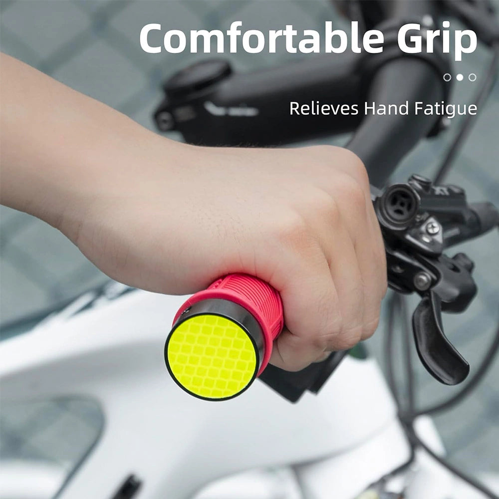 Rockbros 40720007002 bicycle grips with reflector - red_5