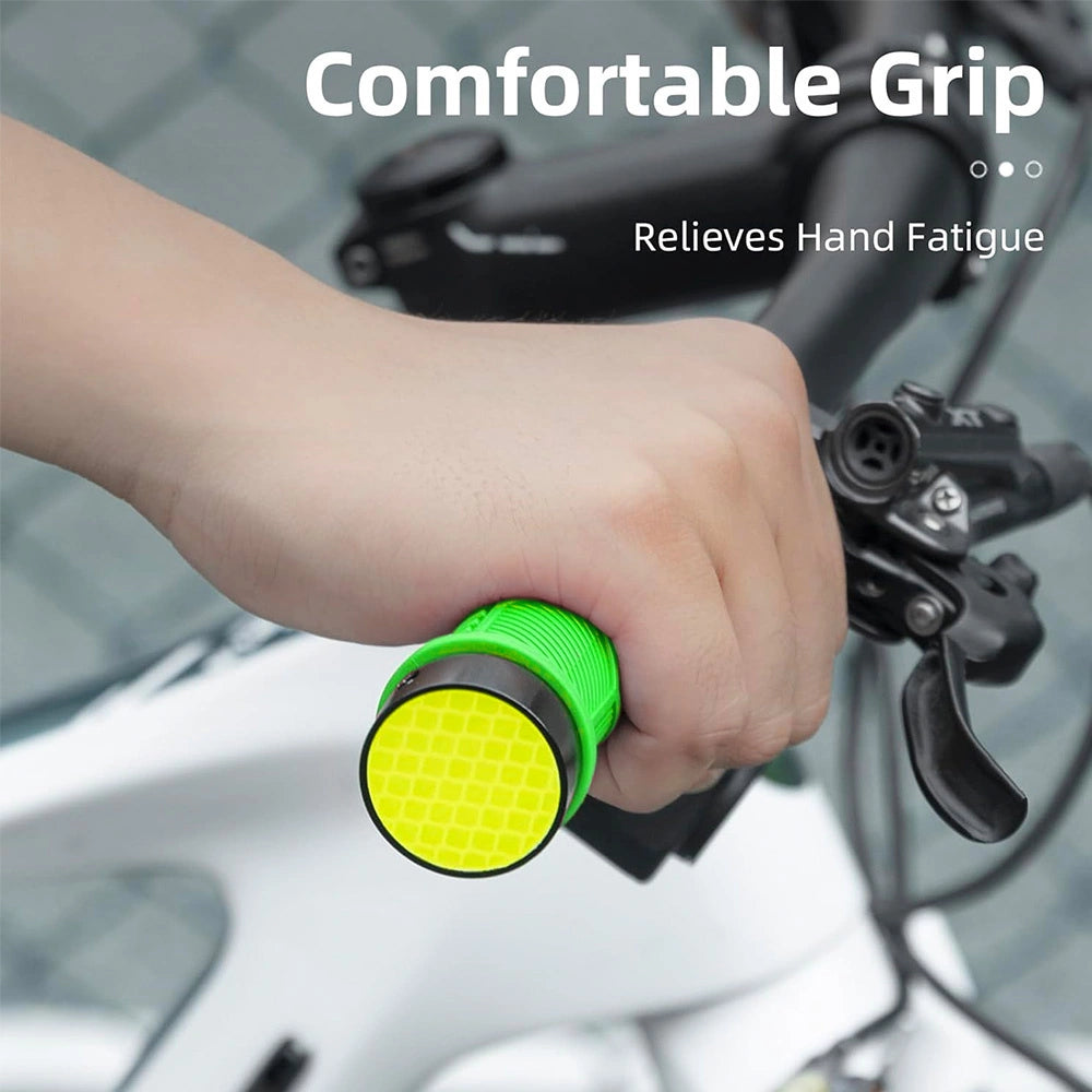 Rockbros 40720007005 bicycle grips with reflector - green_5