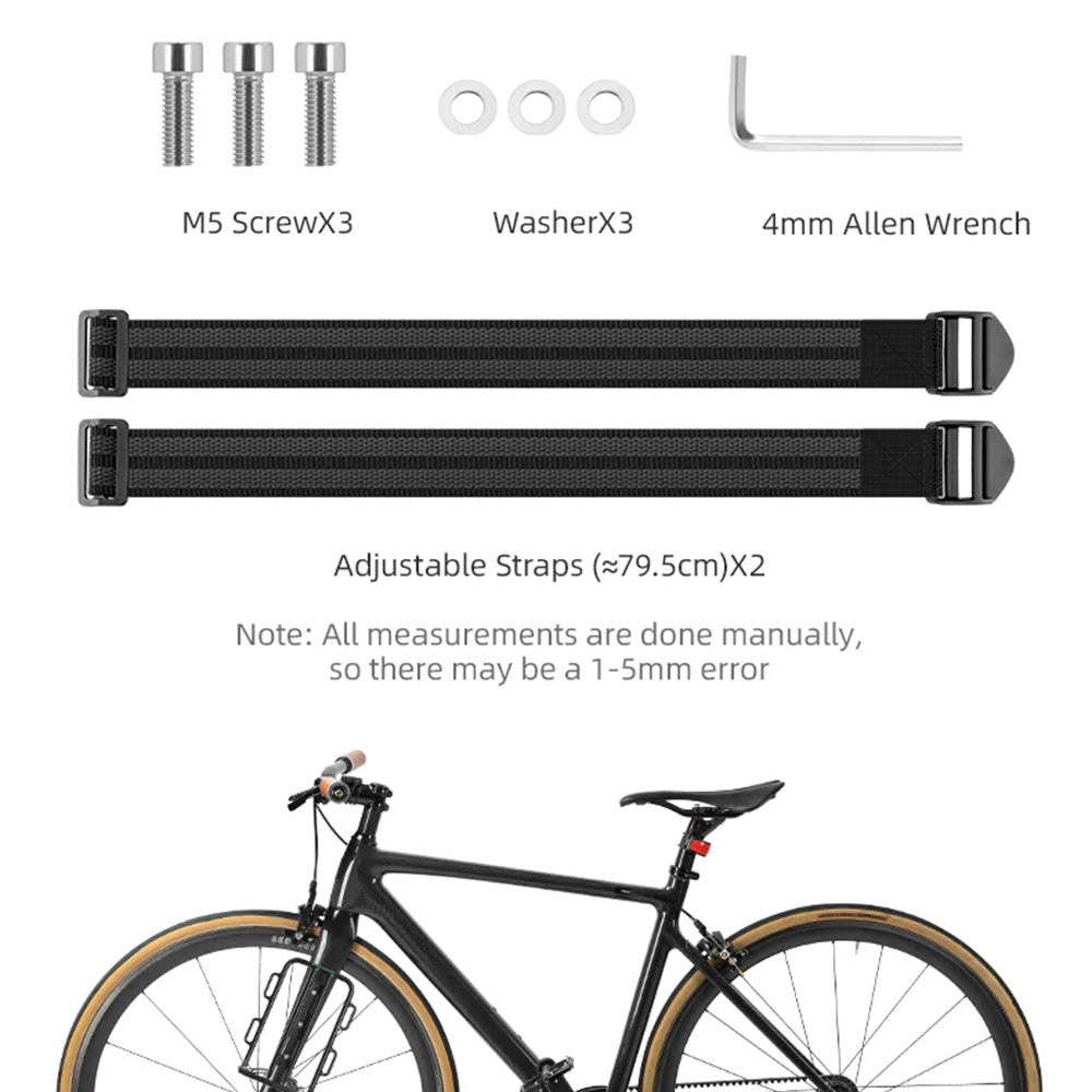 Rockbros 33210010001 front bicycle shelf for bicycle fork - black_2