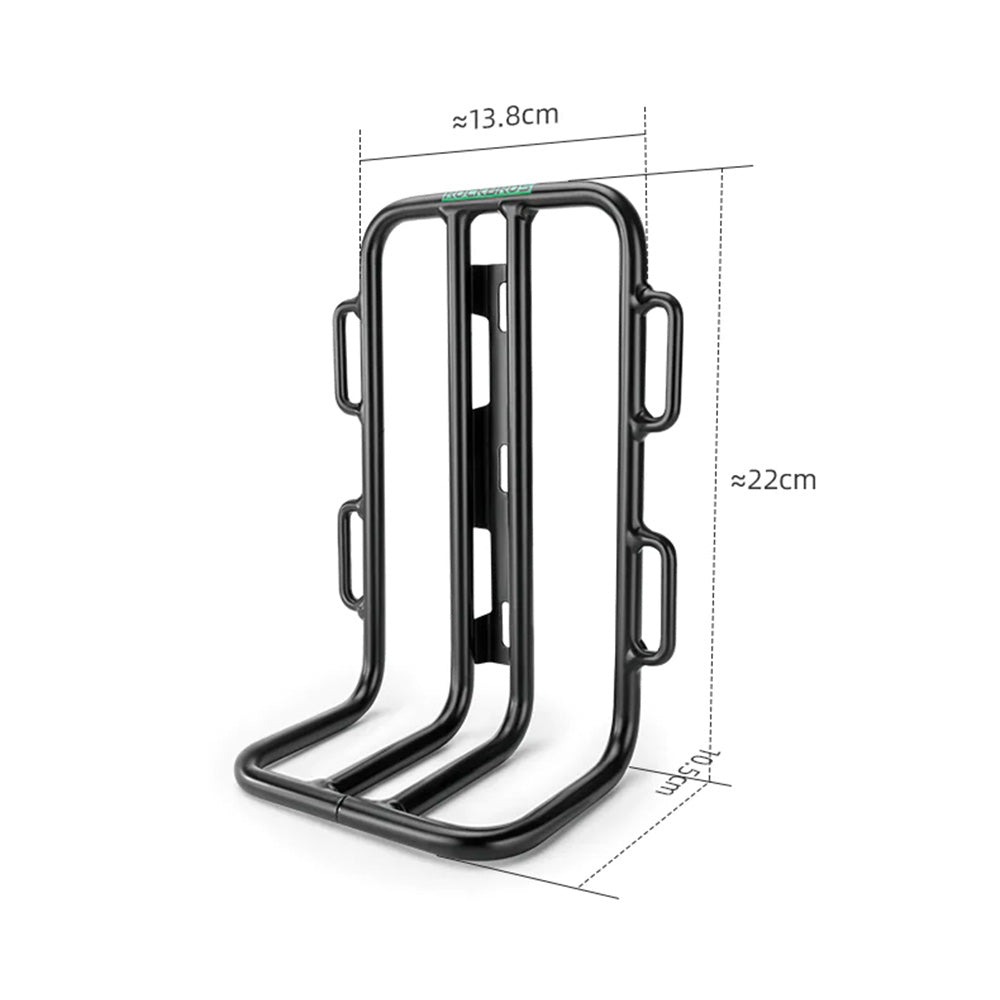 Rockbros 33210010001 front bicycle shelf for bicycle fork - black_3
