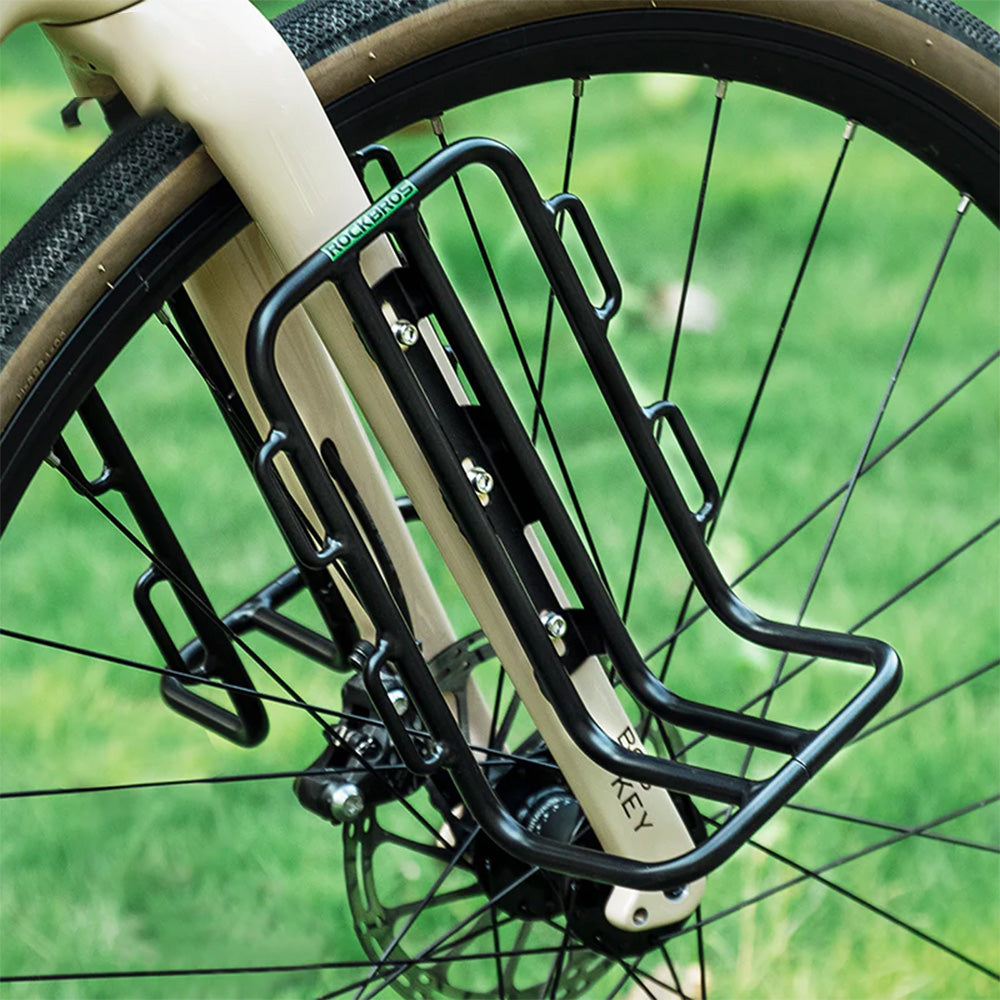 Rockbros 33210010001 front bicycle shelf for bicycle fork - black_5