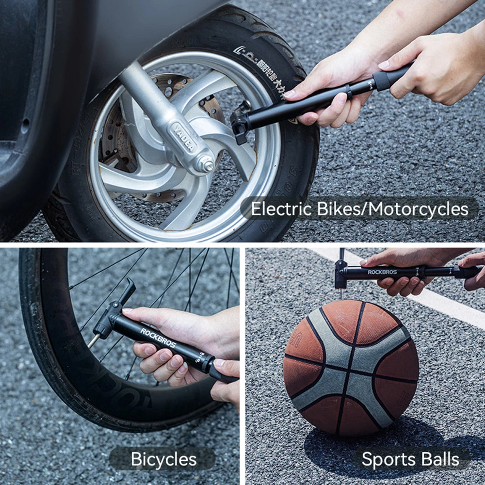 Rockbros 42320010001 Bicycle Pump Hand + Screwdriver - Black_8