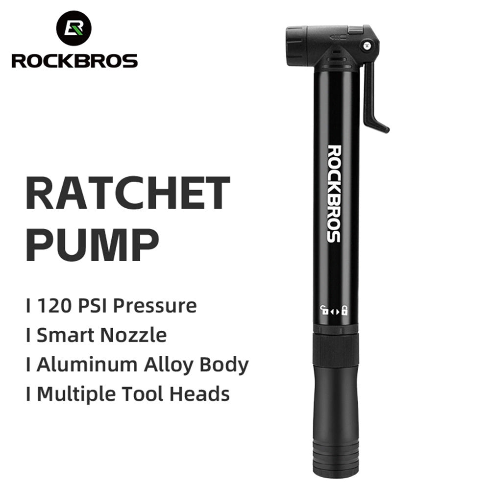 Rockbros 42320010001 Bicycle Pump Hand + Screwdriver - Black_10