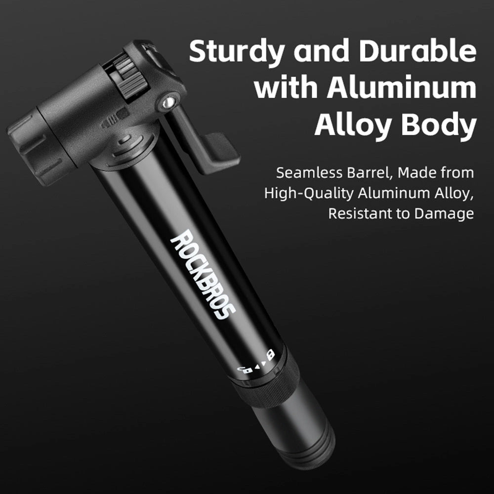 Rockbros 42320010001 Bicycle Pump Hand + Screwdriver - Black_6