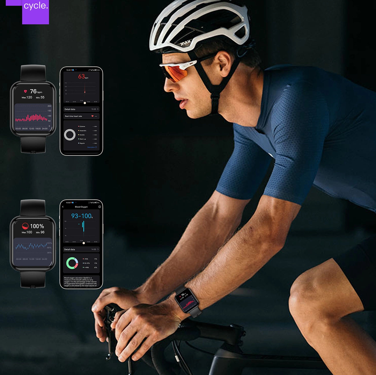 Choetech WT001 smartwatch with IP67 call answering function - black_11