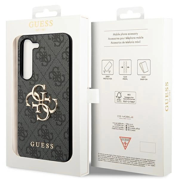 Guess GUHCS23FE4GMGGR S23 FE S711 gray/gray hardcase 4G Big Metal Logo_7