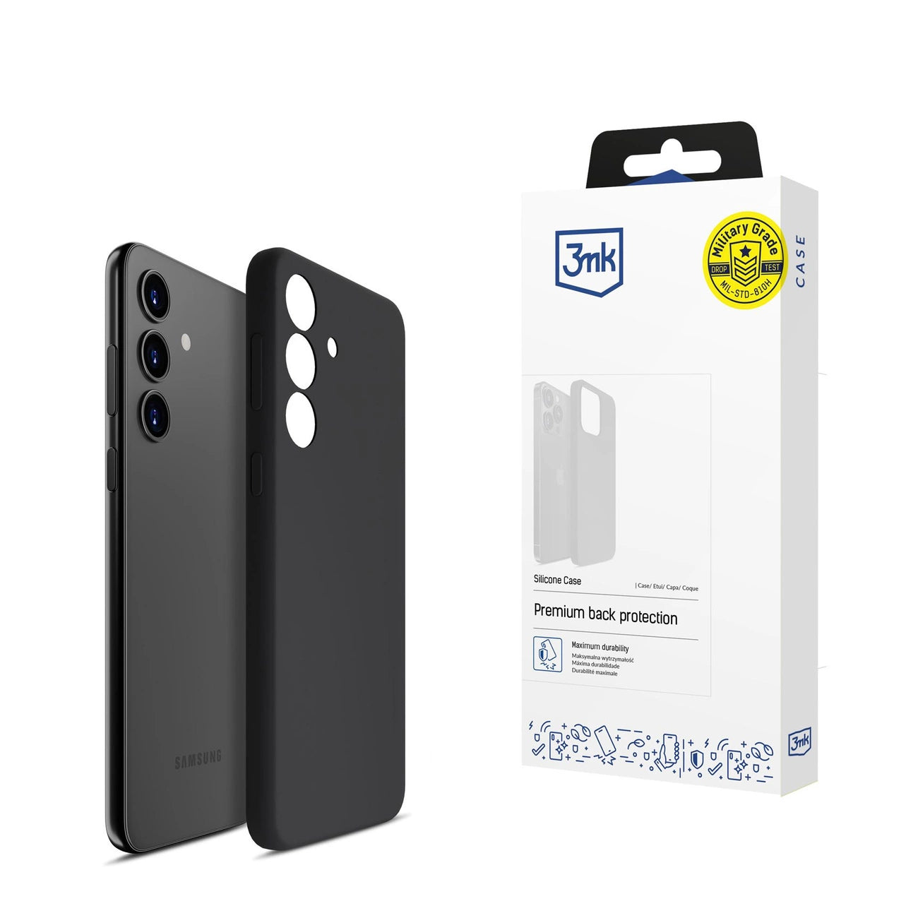3mk Silicone Case for Samsung Galaxy S24 - black_0