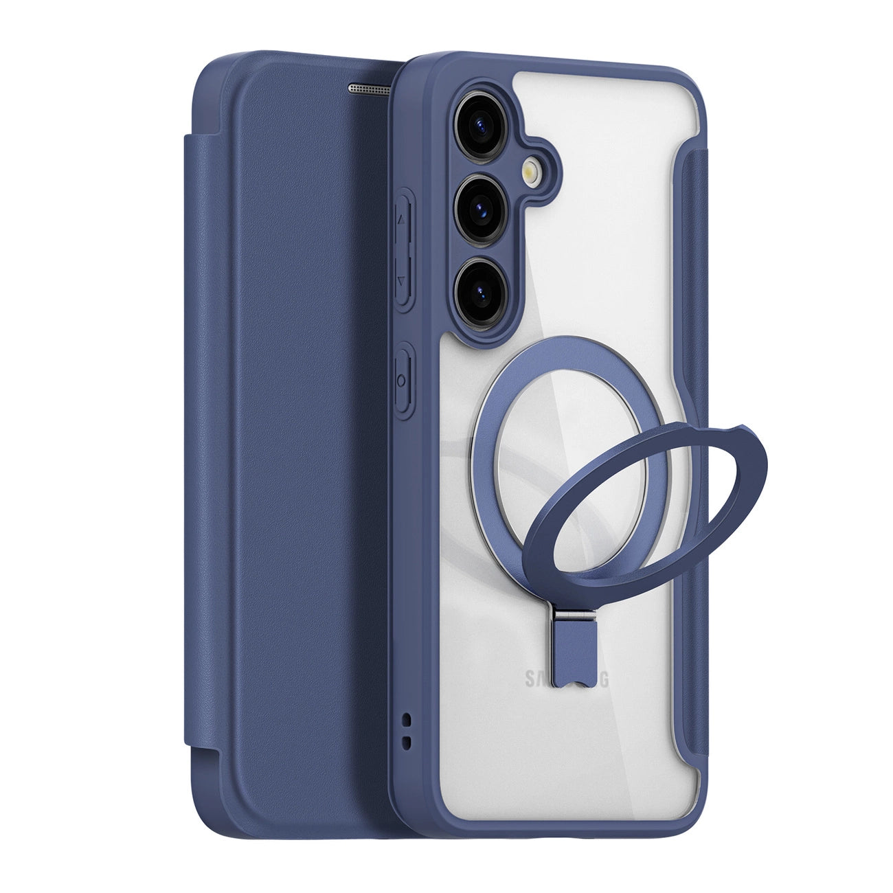Dux Ducis Skin X Pro case with magnetic ring / stand for Samsung S24 - blue_0
