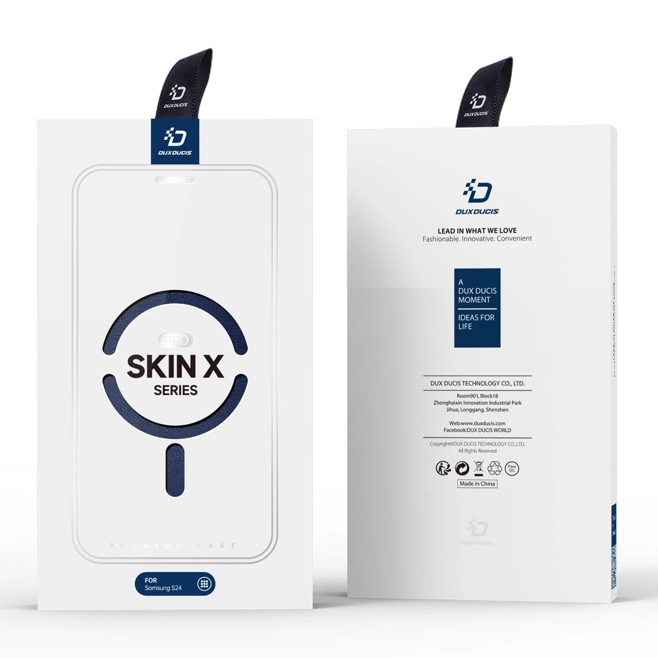 Dux Ducis Skin X Pro case with magnetic ring / stand for Samsung S24 - blue_4