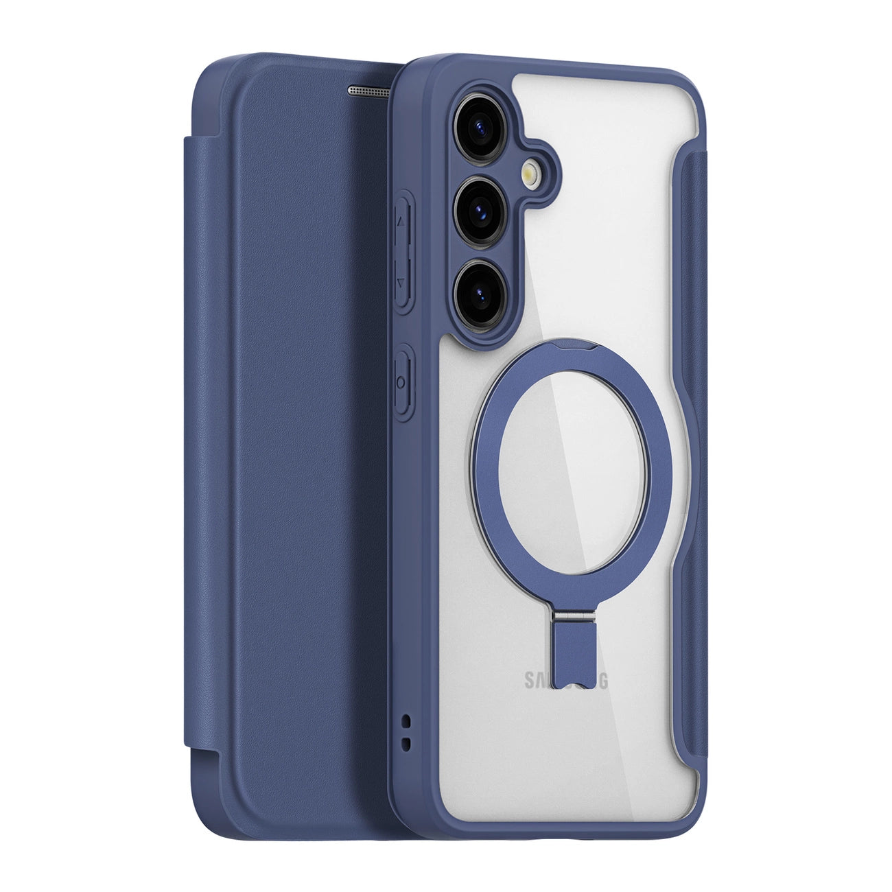 Dux Ducis Skin X Pro case with magnetic ring / stand for Samsung S24 - blue_1