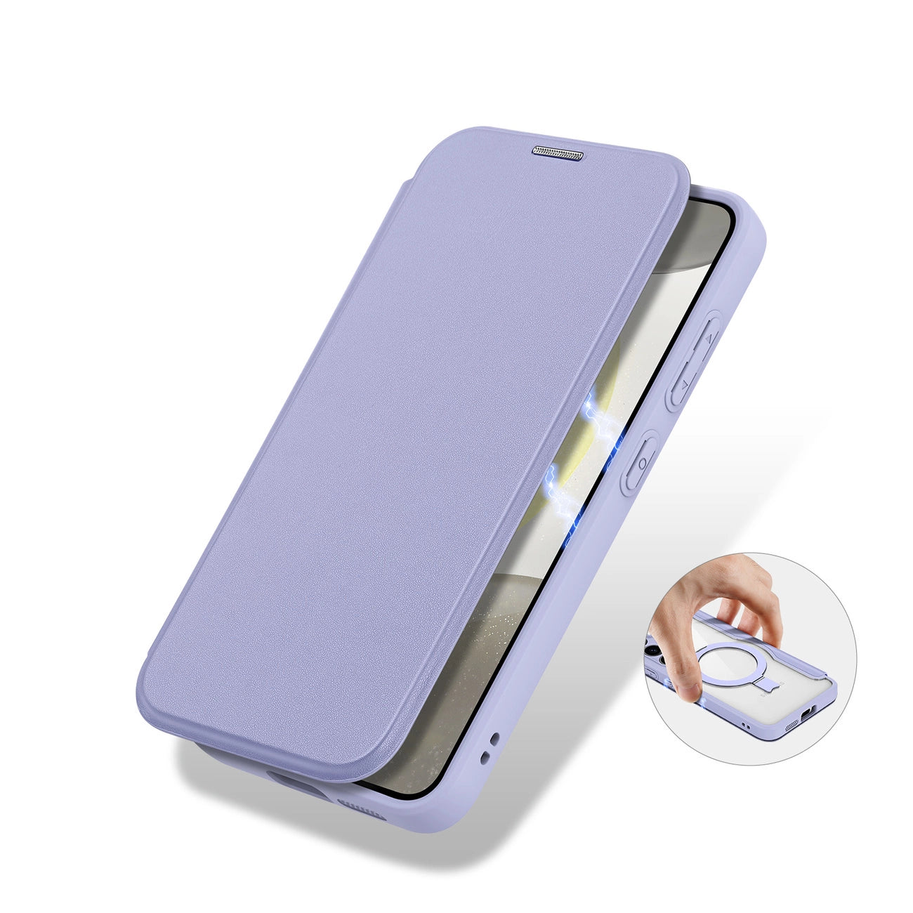 Dux Ducis Skin X Pro case with magnetic ring / stand for Samsung S24 - purple_10