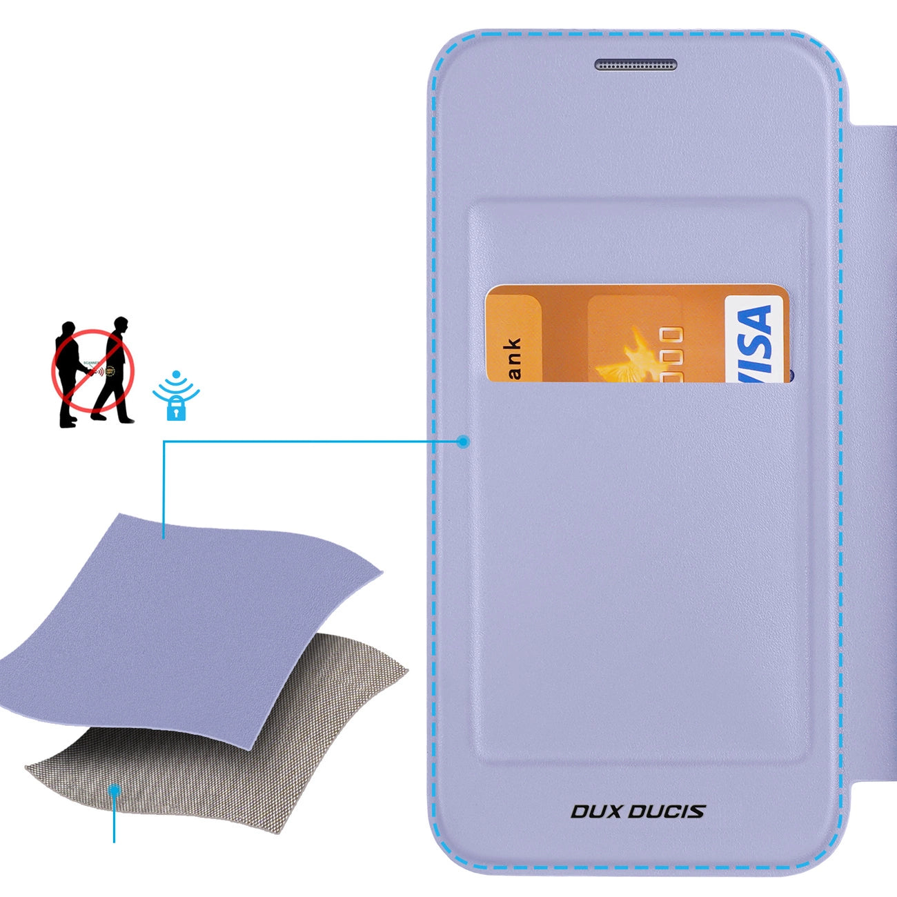 Dux Ducis Skin X Pro case with magnetic ring / stand for Samsung S24 - purple_12