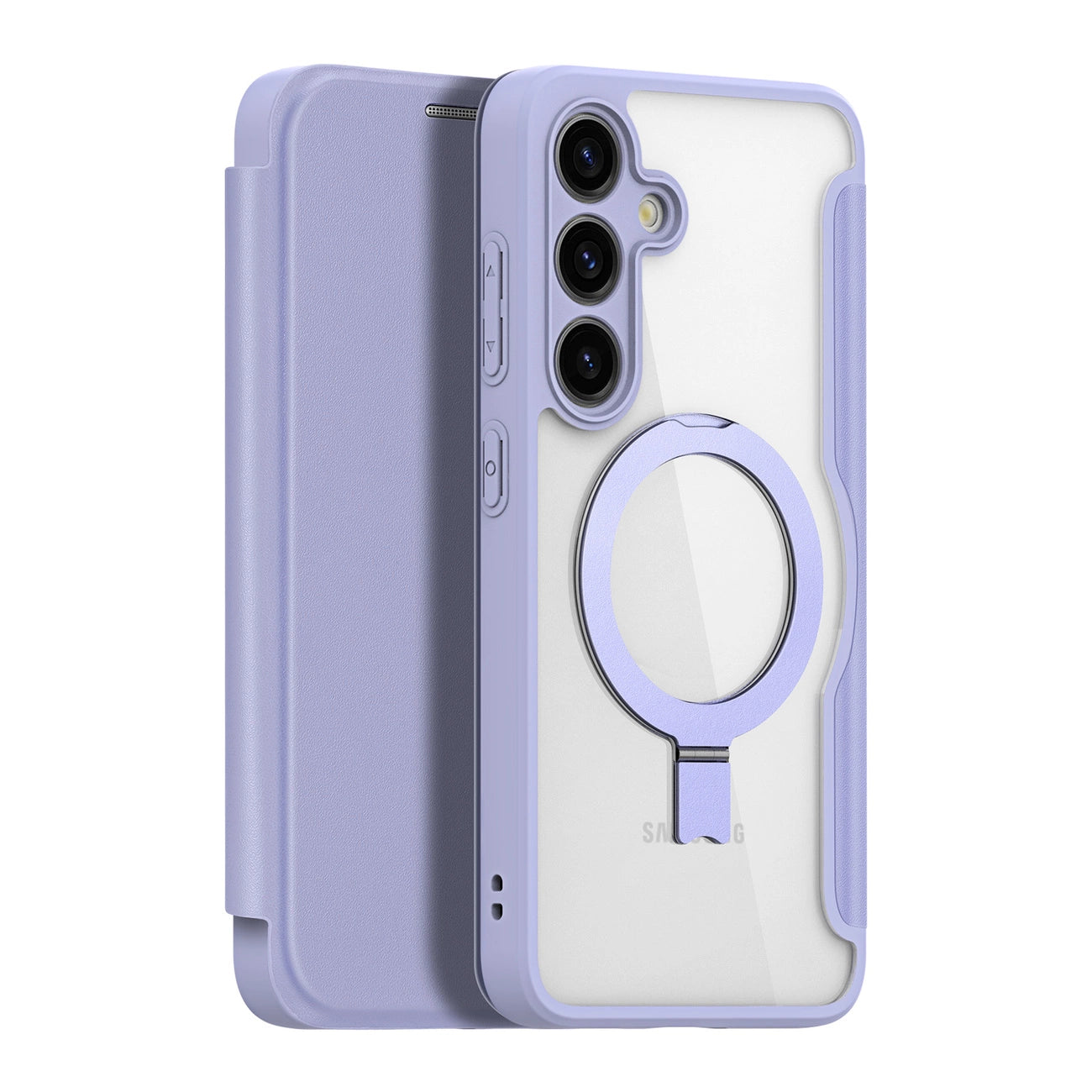 Dux Ducis Skin X Pro case with magnetic ring / stand for Samsung S24 - purple_1