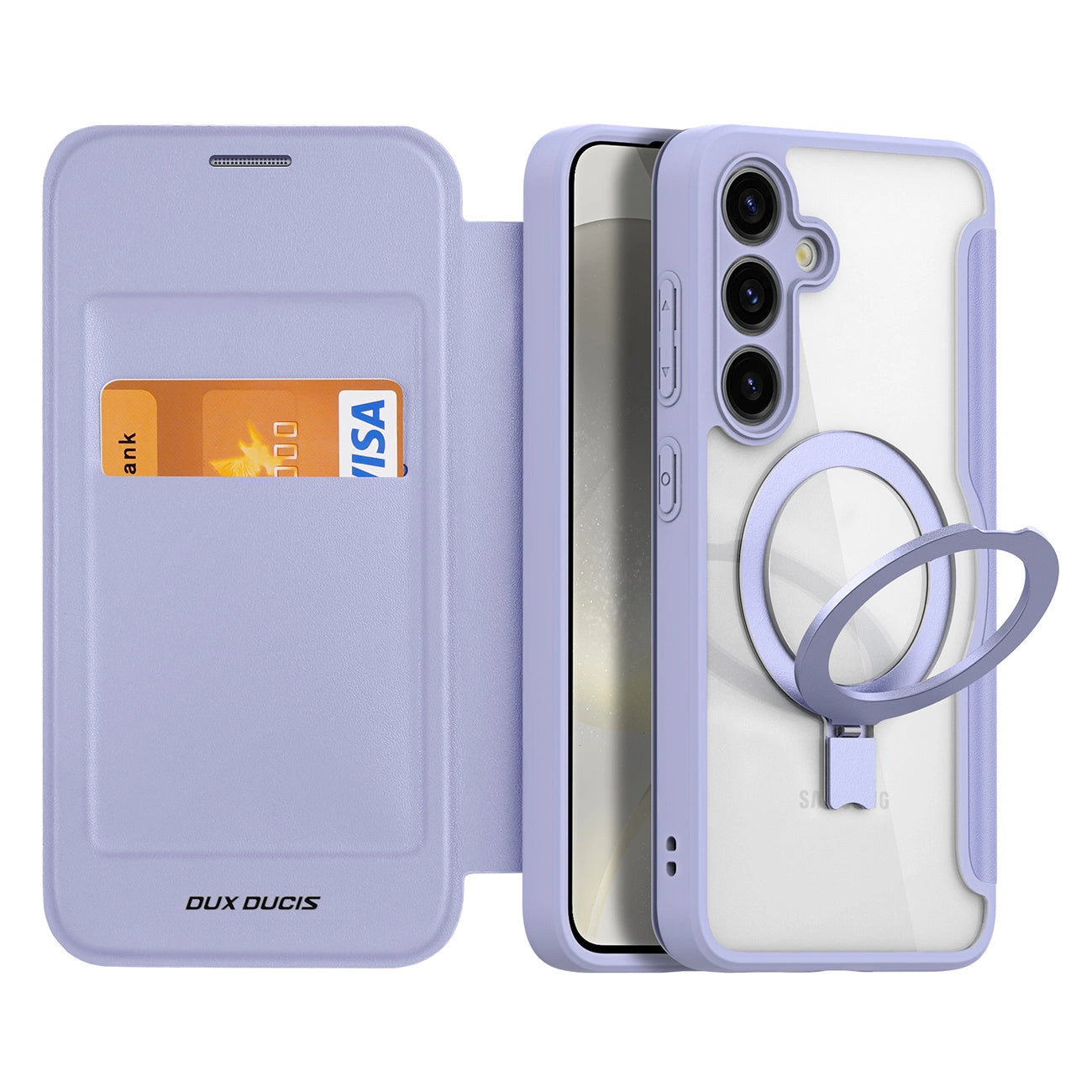 Dux Ducis Skin X Pro case with magnetic ring / stand for Samsung S24 - purple_2
