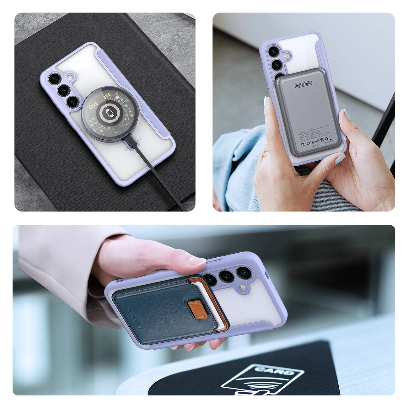 Dux Ducis Skin X Pro case with magnetic ring / stand for Samsung S24 - purple_7