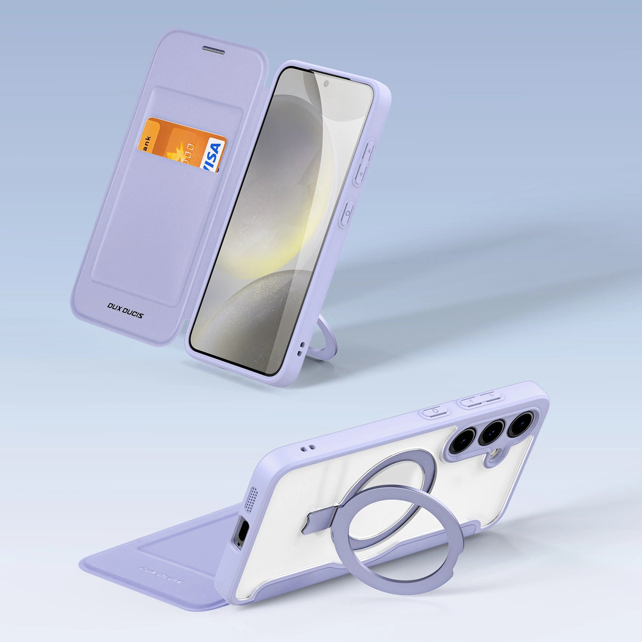 Dux Ducis Skin X Pro case with magnetic ring / stand for Samsung S24 - purple_8