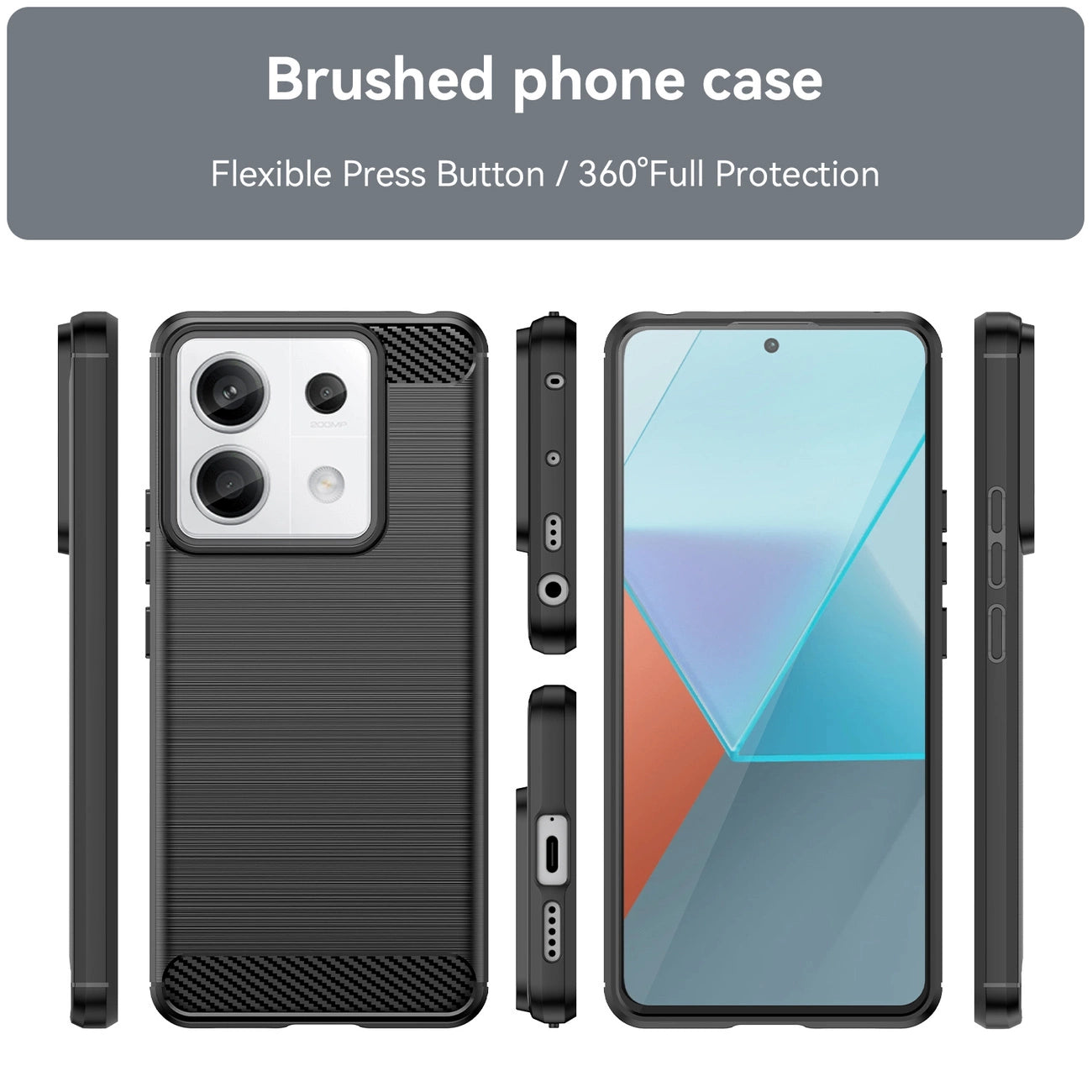 Carbon Case for Xiaomi Redmi Note 13 Pro - black_1