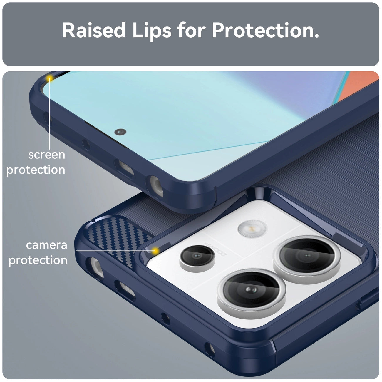 Carbon Case for Xiaomi Redmi Note 13 Pro - blue_5