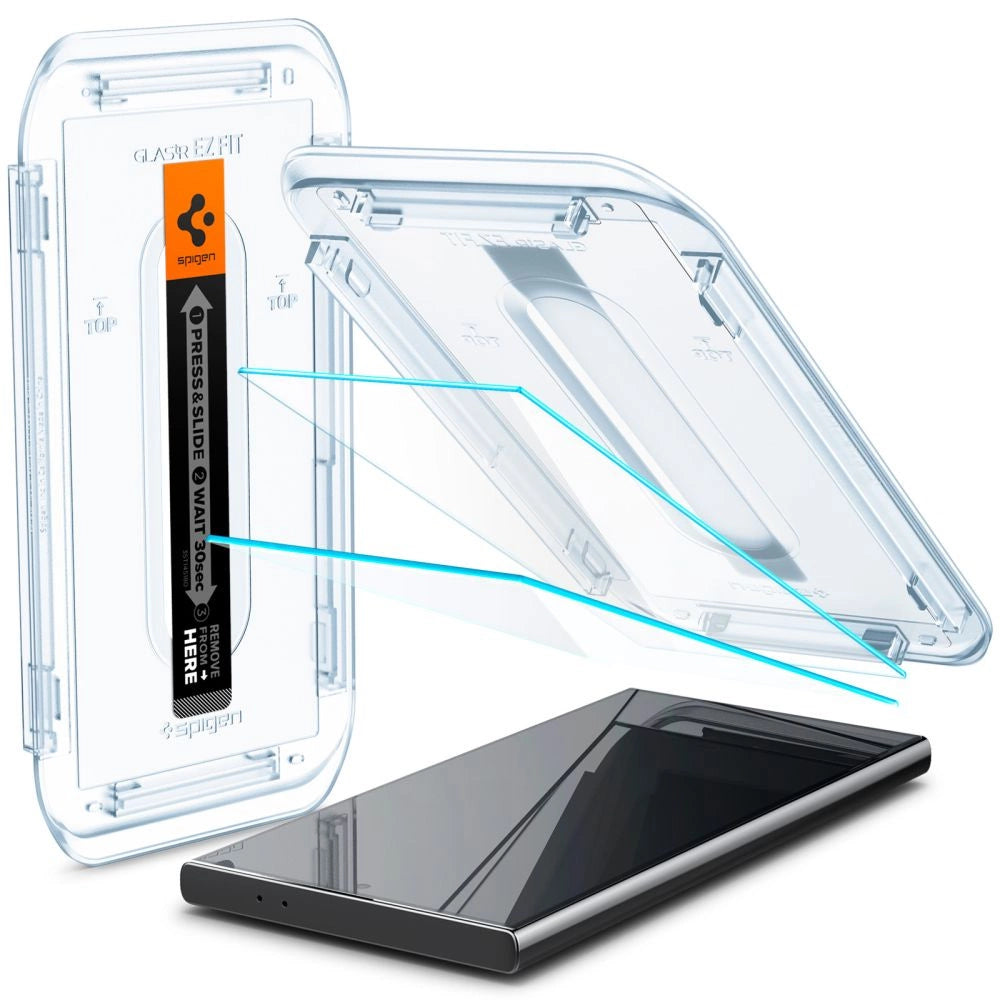 Spigen Glas.tR EZ Fit Tempered Glass for Samsung Galaxy S24 Ultra - 2 pcs._7