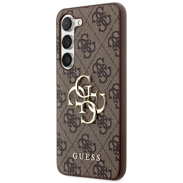 Guess 4G Big Metal Logo case for Samsung Galaxy S24+ - brown_1
