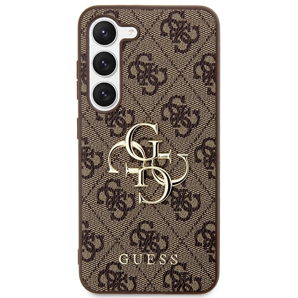 Guess 4G Big Metal Logo case for Samsung Galaxy S24+ - brown_2