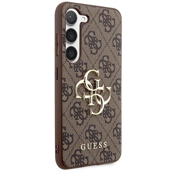 Guess 4G Big Metal Logo case for Samsung Galaxy S24+ - brown_3