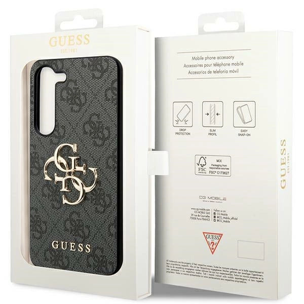 Guess 4G Big Metal Logo Case for Samsung Galaxy S24+ - Black_7
